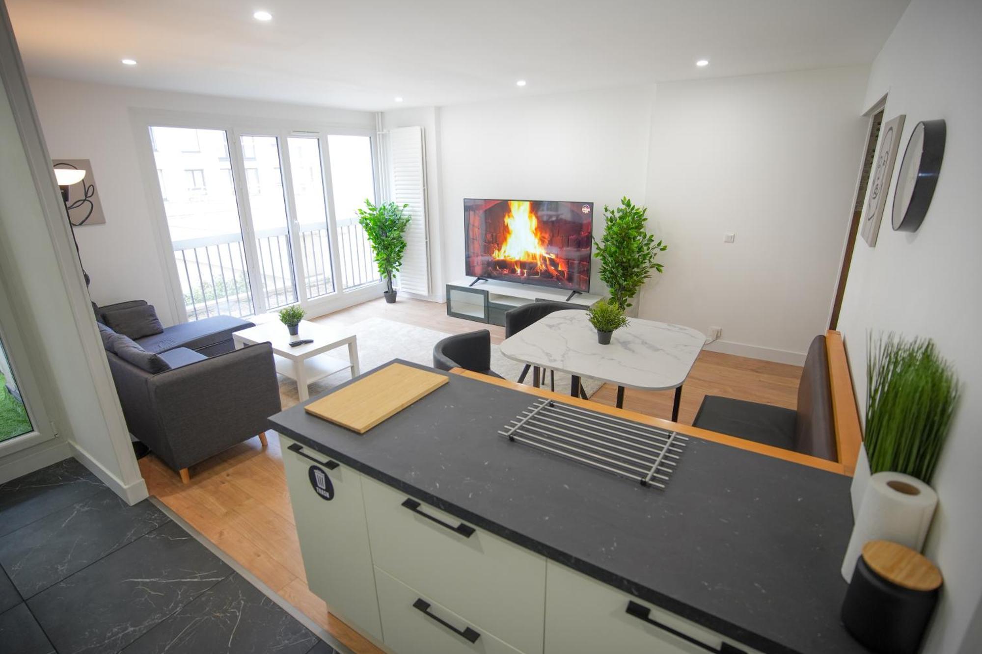 Keyless Appartement Moderne Et Spacieux 90 M2 Parking シュビイ・ラリュ エクステリア 写真